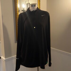 Nike Black Dri-FIT Running Half Zip Jacket. Gently worn. XXL.